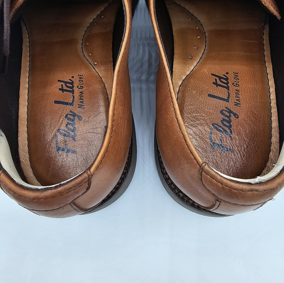 Mens Shoes Oxfords Flag ltd Tan size 8.5 - Picture 5 of 7